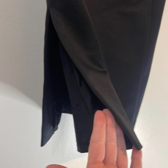 VTG Y2K Geometrie Black and Blue Beaded Floral Midi Length Prom Dress  Size 8 - Picture 5 of 8